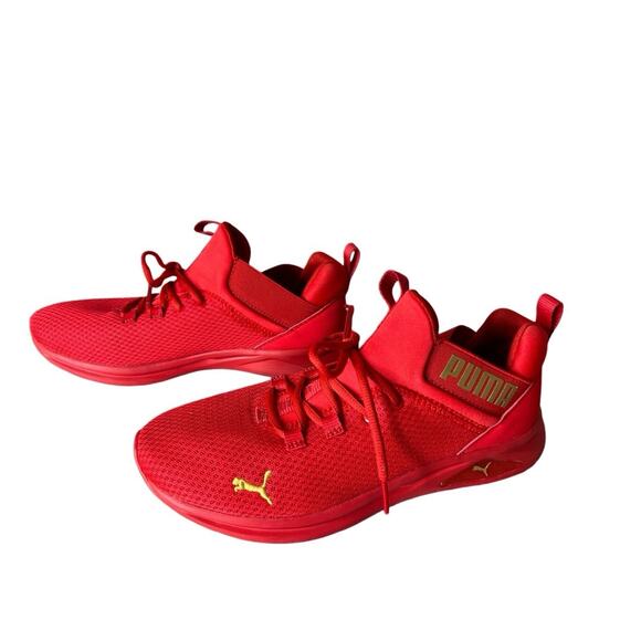 Puma Enzo 2 Uncaged 195106-11 Running Shoe Sneakers sz 9 Low Top Red‎ - Picture 3 of 10